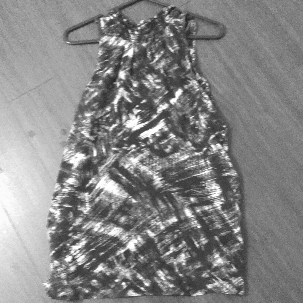 Akiko blue and white tank silk tank